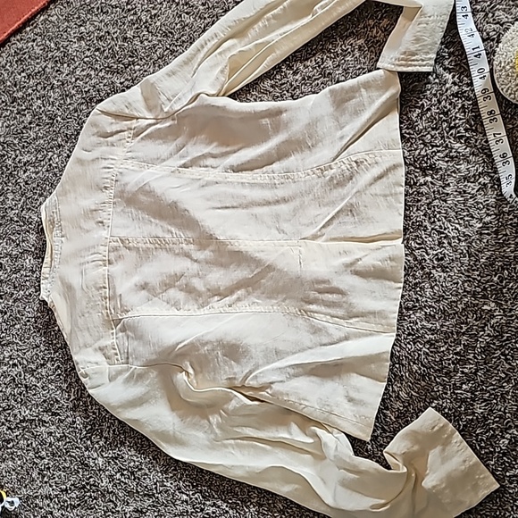 STUNNING FREE PEOPLE ASYMMETRICAL BOHO RUFFLE JACKET - Picture 8 of 10